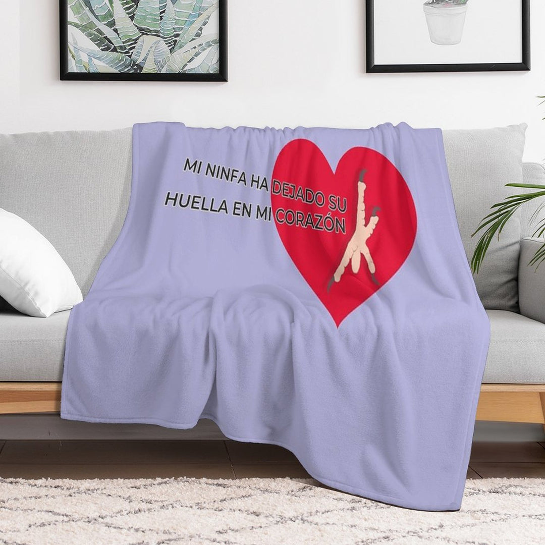 My Cockatiel’s Heartprint Shrink-resistant Throw Blanket