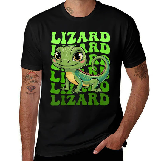 Lizard Lizard Lizard Meme  High-quality Stitching T-Shirt