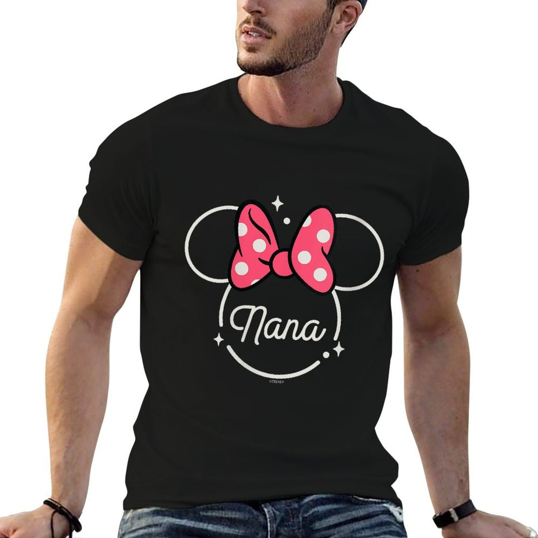 Womens Disney Minnie Mouse Nana Grandma Icon Magic Mother’s Day  High-quality Stitching T-Shirt