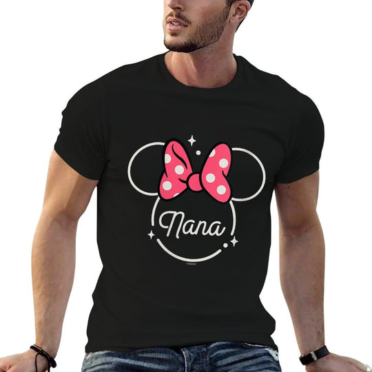 Womens Disney Minnie Mouse Nana Grandma Icon Magic Mother’s Day  High-quality Stitching T-Shirt