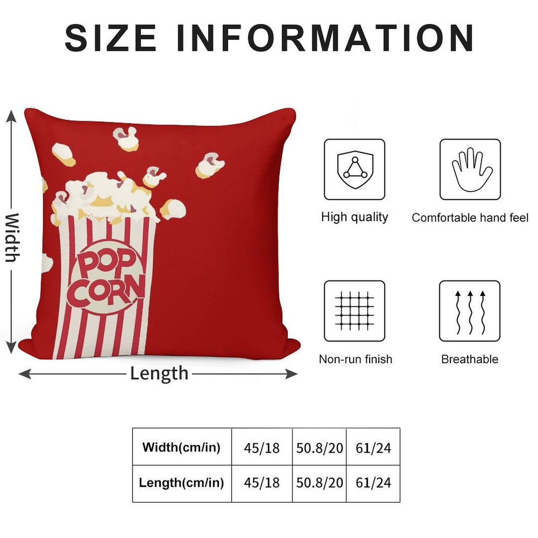 Retro Popcorn Soft Anti-Pilling Throw Pillow