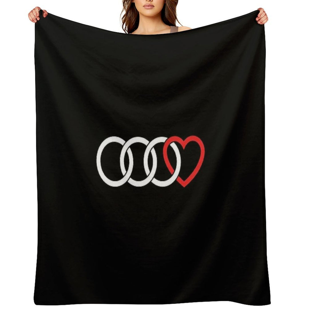 Audi Love (Dark) Durable Throw Blanket