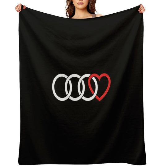 Audi Love (Dark) Durable Throw Blanket