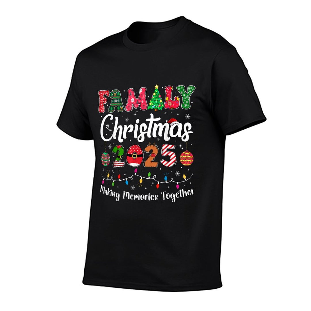 Family Christmas 2025 Matching Outfit Xmas Squad Santa Group  Stretchy T-Shirt