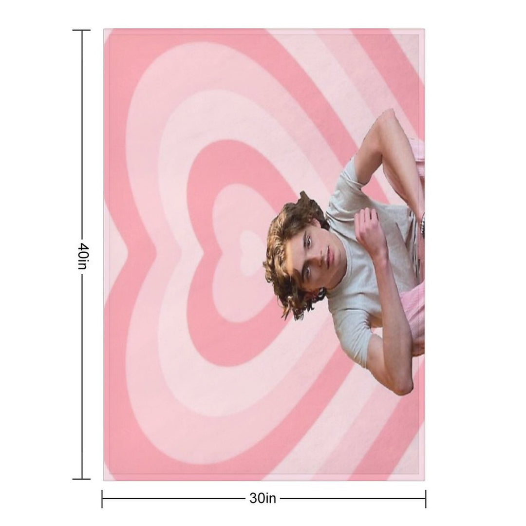 Timothee Chalamet Eco-conscious Throw Blanket