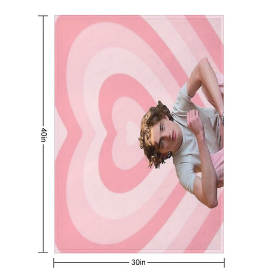 Timothee Chalamet Eco-conscious Throw Blanket