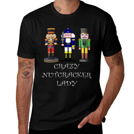 Womens Crazy Nutcracker Lady  Vintage-inspired T-Shirt