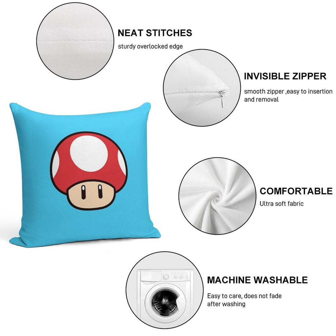 Mushroom Pillow Soft Durable Construction Throw Pillow