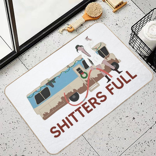 Merry Chistmas Vacation Cousin Eddie  Anti-Trip Bath Mat