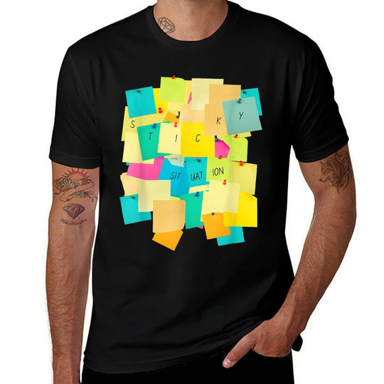 Funny Office Humor Sticky Note Graphic  Classic T-Shirt