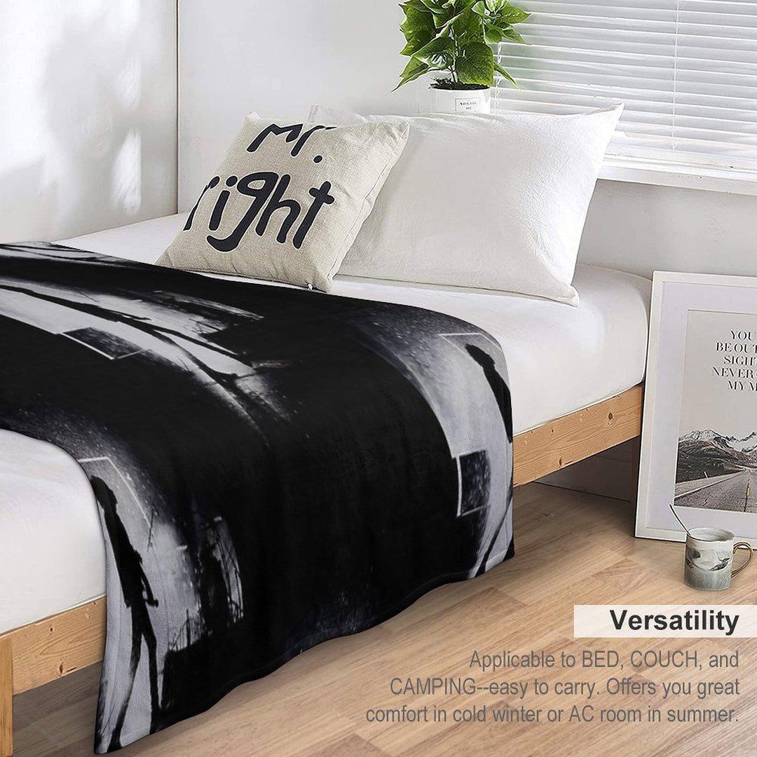 The 1975 Band Travel-friendly Throw Blanket