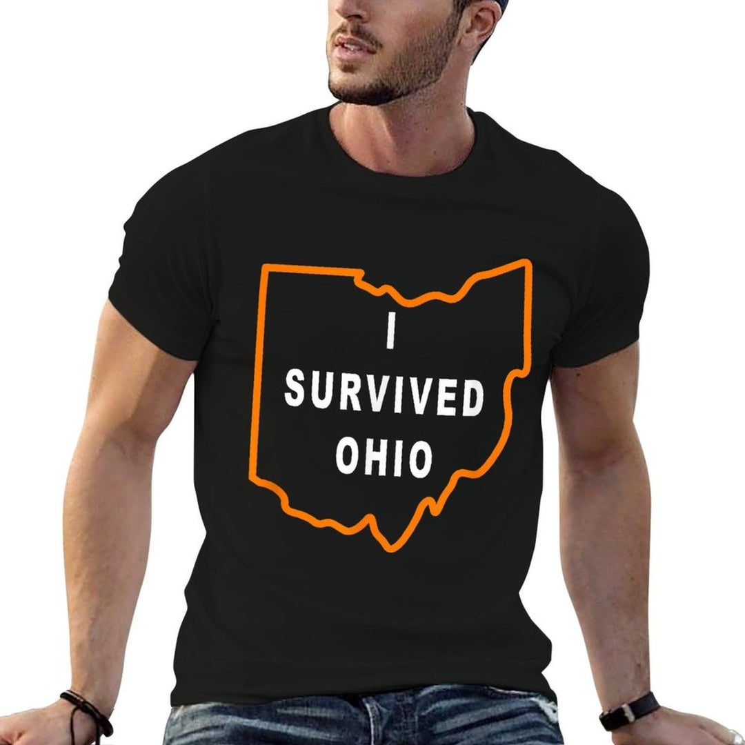 I Survived Ohio Meme  Tagless Design T-Shirt