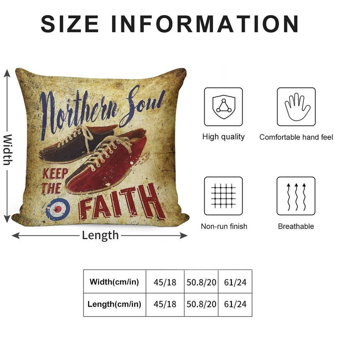 Northern Soul - Keep The Faith Soft Multiple Sizes Throw Pillow