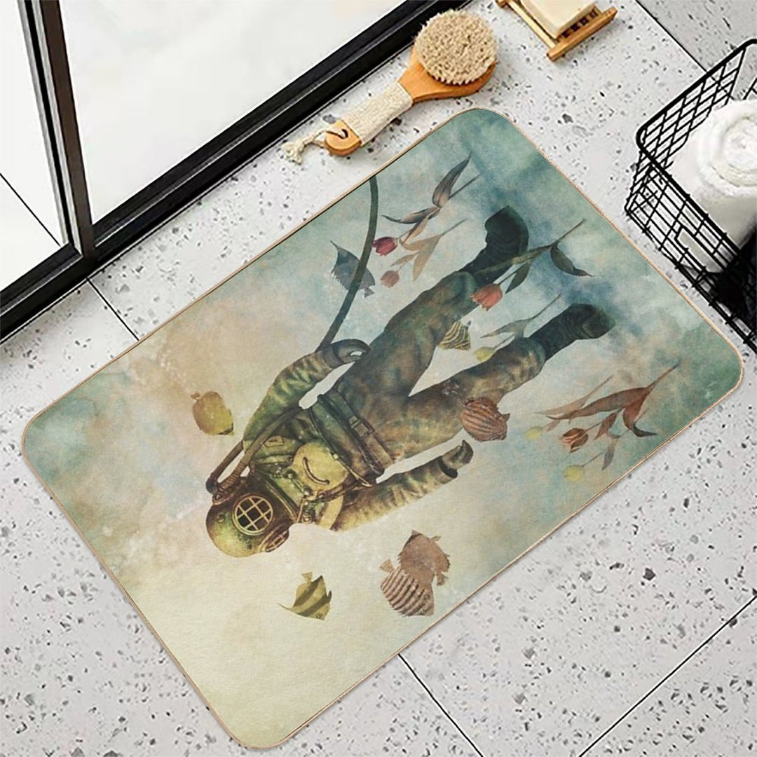Deep Sea Garden  Absorbent Bath Mat