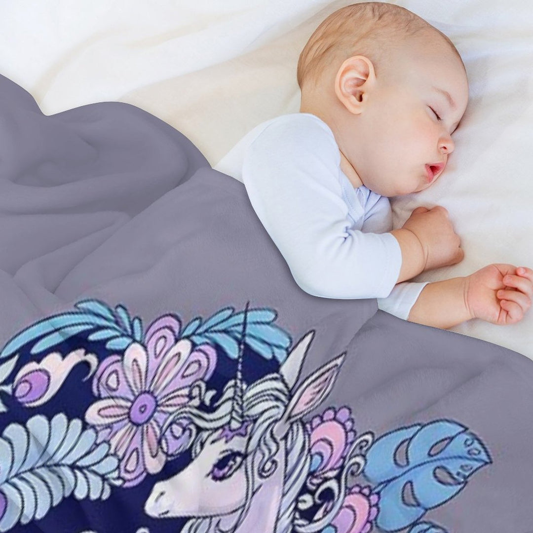The Last Unicorn Machine-washable Throw Blanket