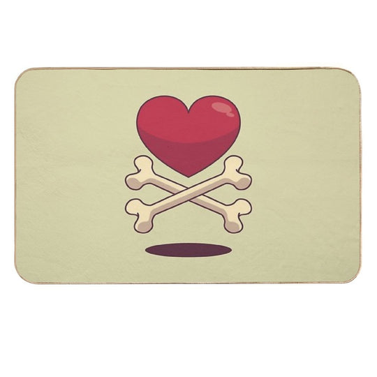 Bone Up on Love  Rapid-Drying Bath Mat
