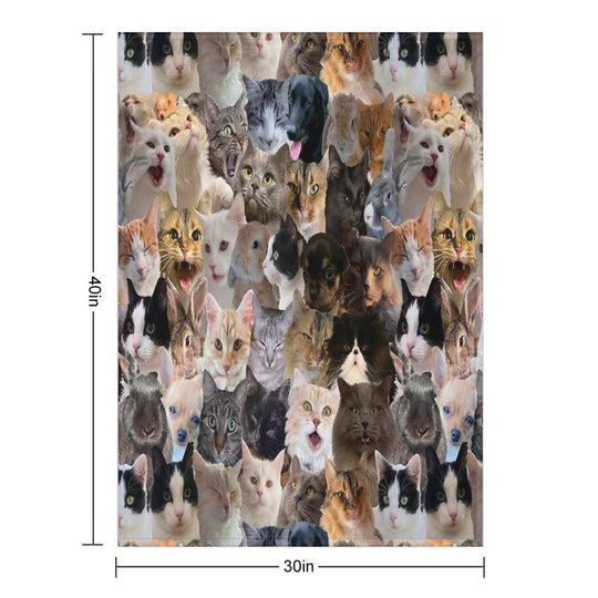 Cute Pets Pattern Anti-pilling Throw Blanket