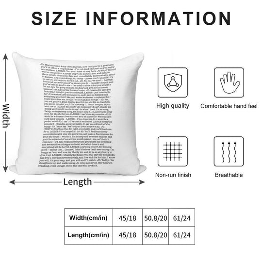 That One Scene In Little Women Soft Fade-Resistant Throw Pillow