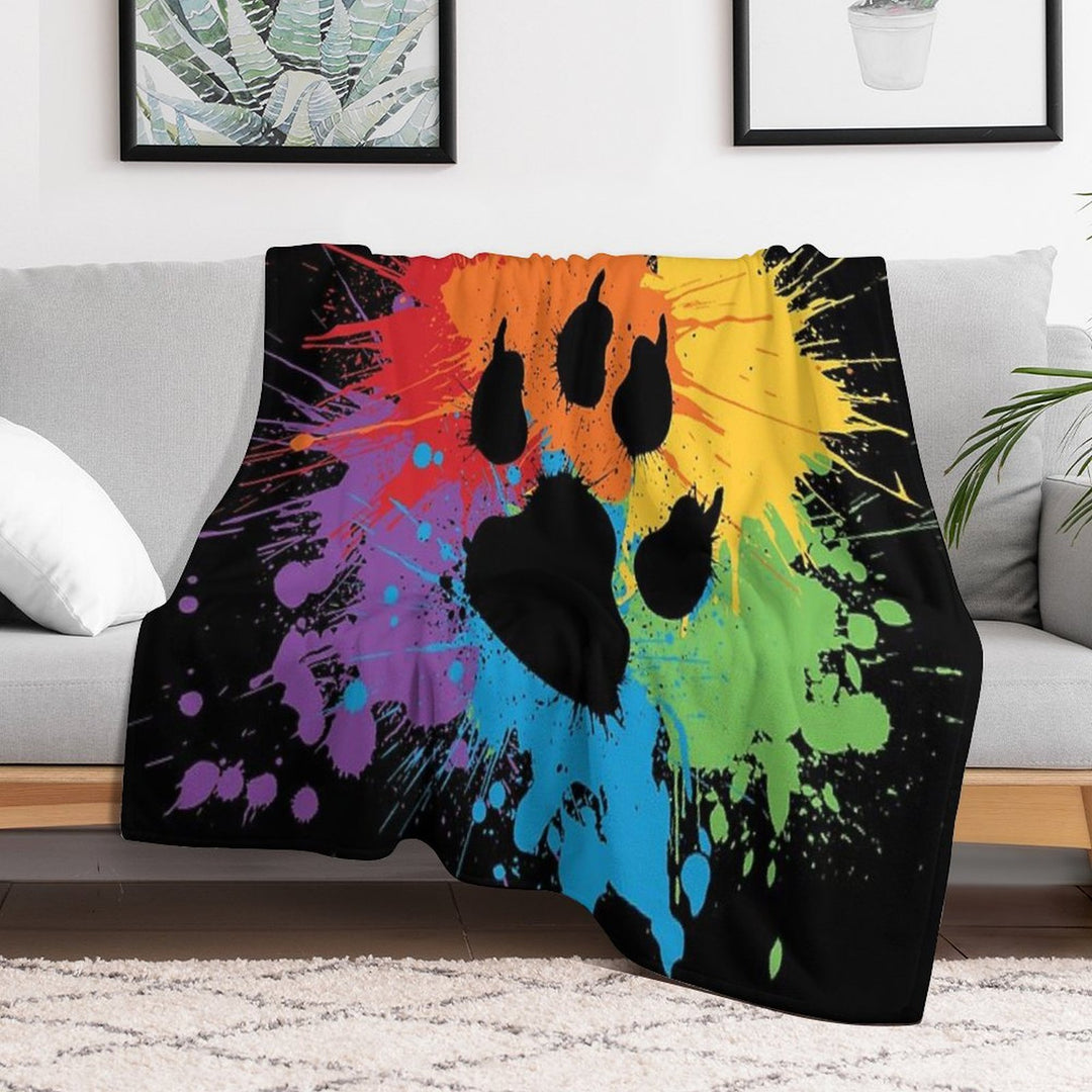 Paw Pride Dark 2019 Sustainable Throw Blanket