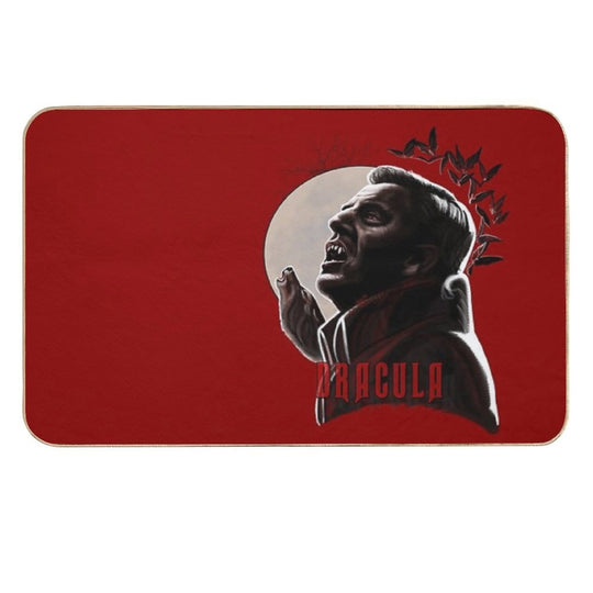 Claes Bang Dracula Wolf Howling Painting  Long-Lasting Bath Mat