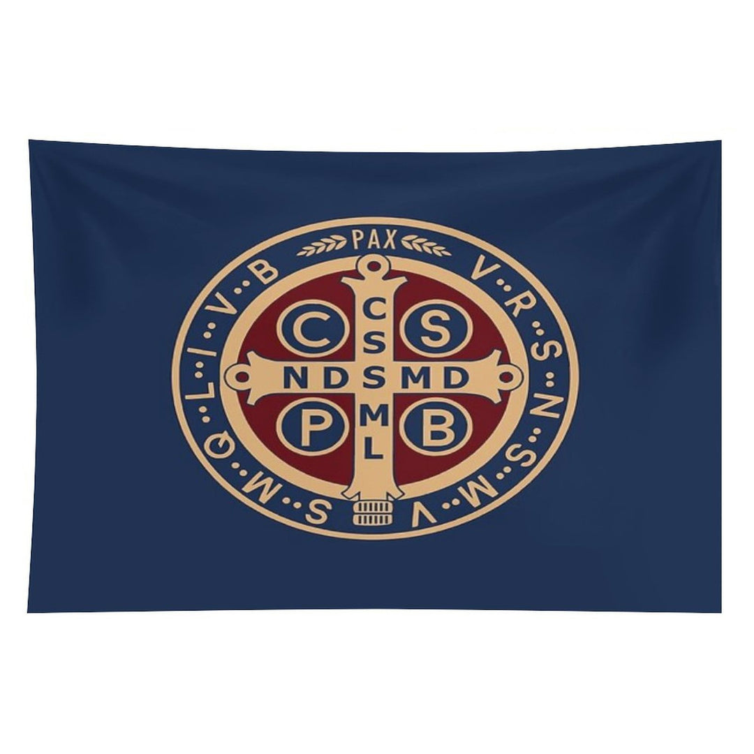 Saint Benedict Medal Tapestry