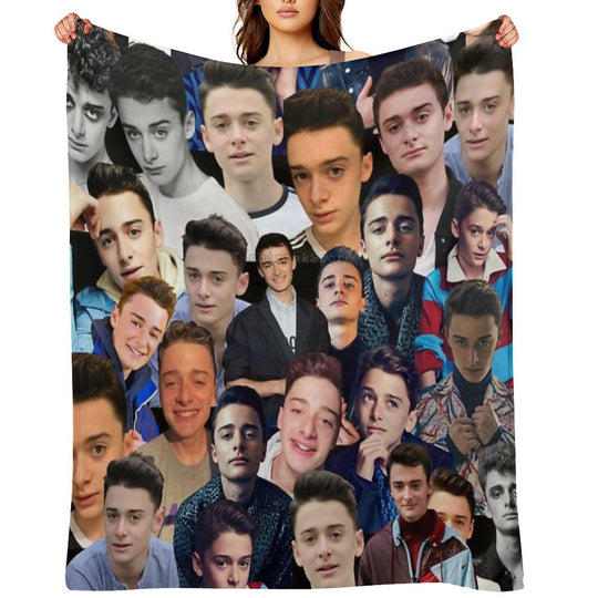 Noah Schnapp Photo Collage All-season Throw Blanket