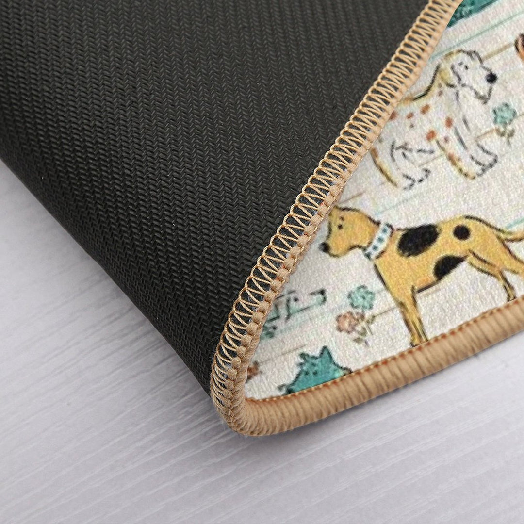 Dogs Dogs Dogs  Rapid-Drying Bath Mat