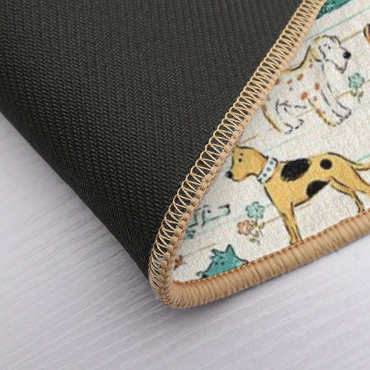 Dogs Dogs Dogs  Rapid-Drying Bath Mat