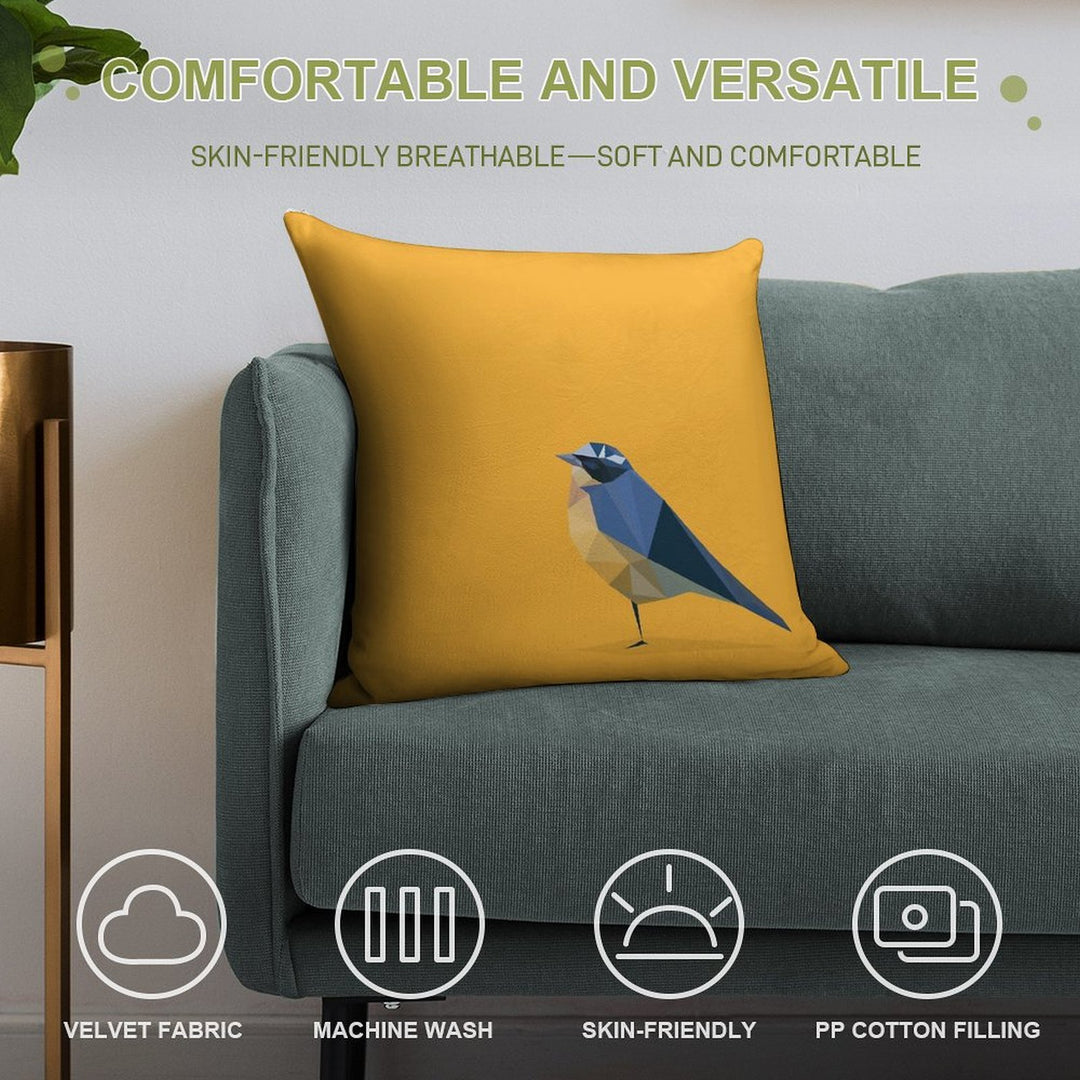 Bird Soft Ultra-Soft Texture Throw Pillow
