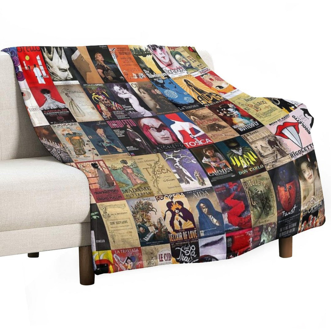 Opera Machine-washable Throw Blanket