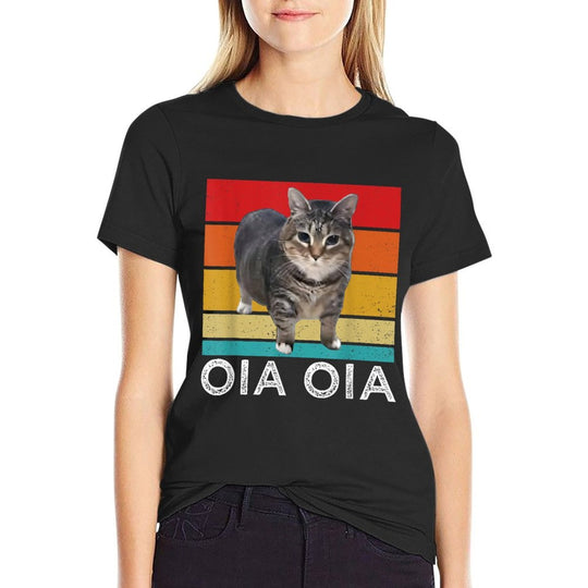 Oia Cat Meme I Wake Up Engage in Tomfoolery Oiia Cat Spinnin for Men Women Girls Kids  Odor-resistant T-Shirt