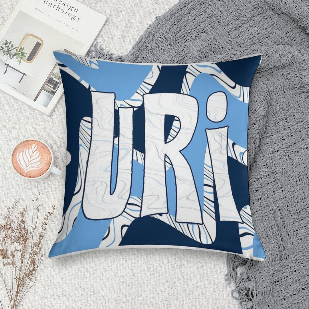 URI Funky Fresh Waves Soft Fade-Resistant Throw Pillow