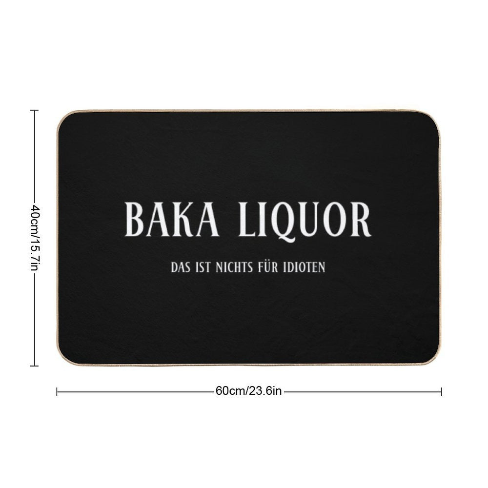 BAKA LIQUOR ~Das Ist Nichts Für Idioten~  Repositionable Bath Mat