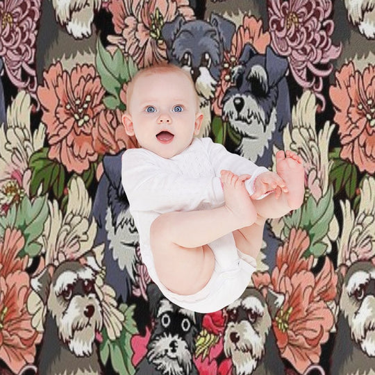 BECAUSE SCHNAUZERS Lightweight Throw Blanket