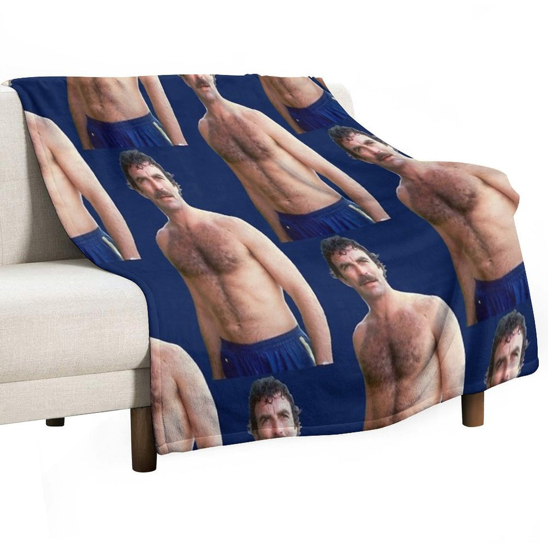 Tom Selleck Versatility Throw Blanket
