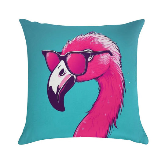 Hot Pink Flamingo Soft Multiple Sizes Throw Pillow