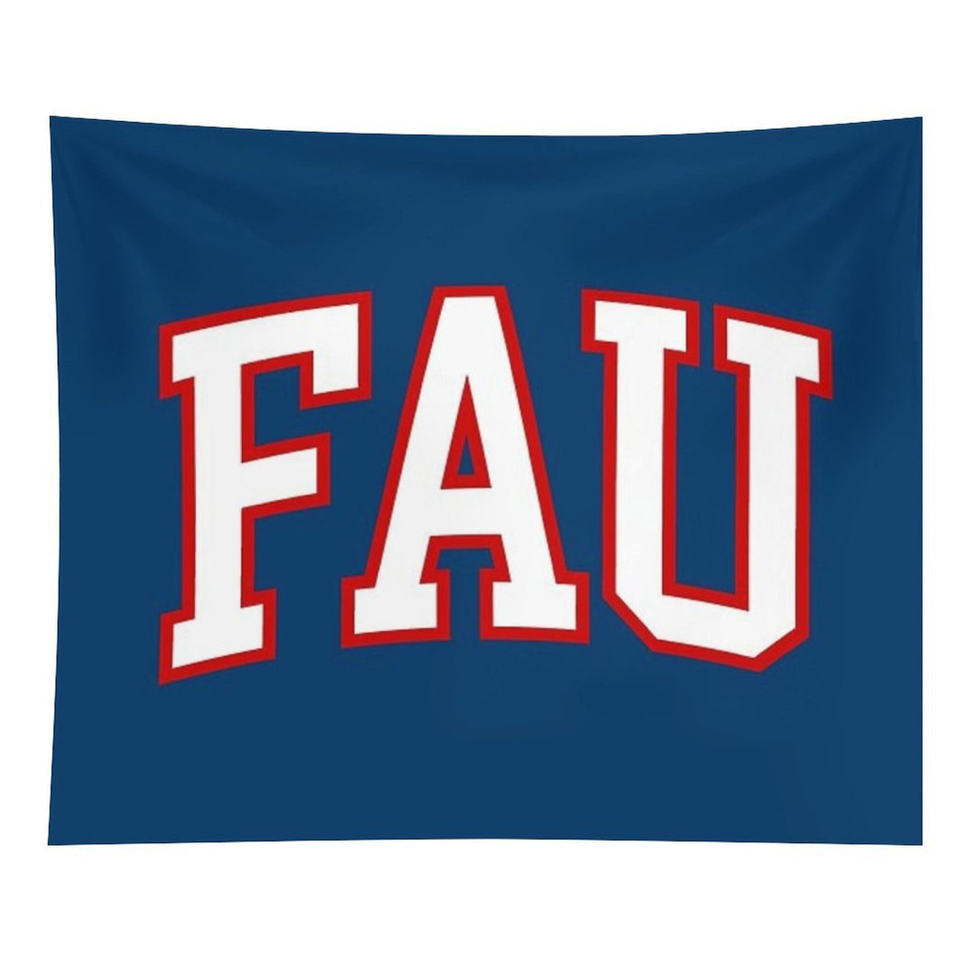 Fau - College Font Curved Tapestry