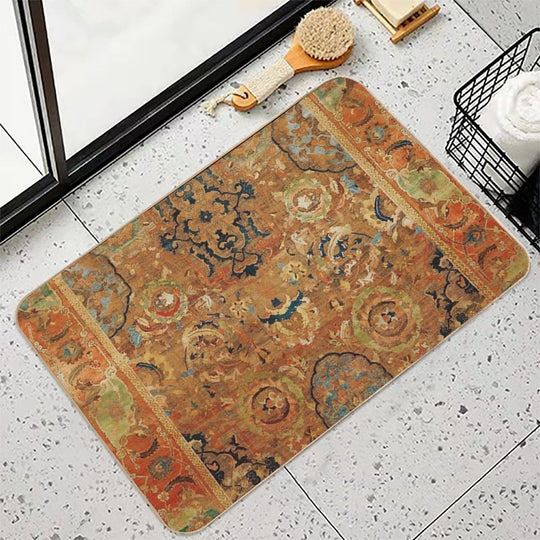 Doria Antique Persian Carpet Print  Slip-Resistant Bath Mat