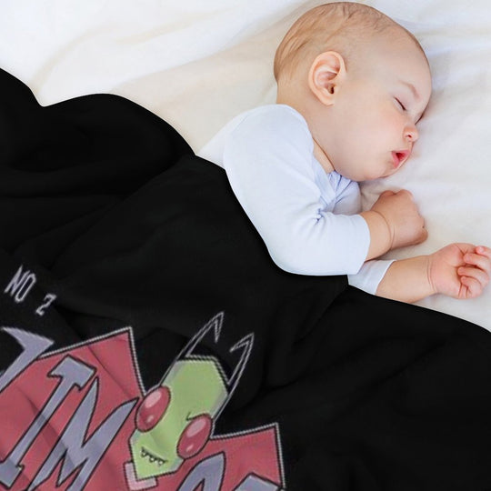 Zim And Gir Travel-friendly Throw Blanket