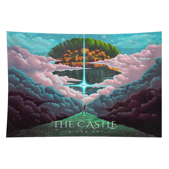 The Golden Castle in The Sky Tapestry