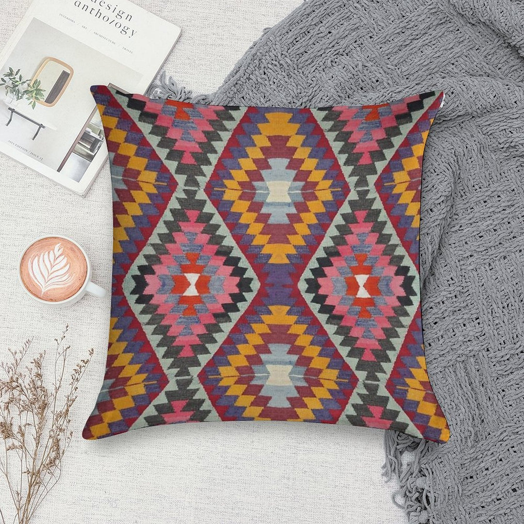 Turkish Kilim Soft Shrink-Resistant Throw Pillow