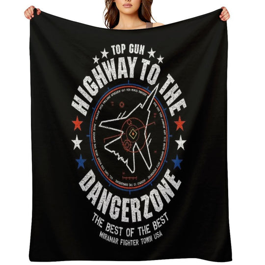Highway To The Danger Zone Premium Throw Blanket