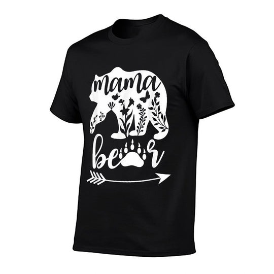 Floral Mama Bear Mom Mama Bear Mommy Bear Floral Mama Bear  Quick-drying T-Shirt