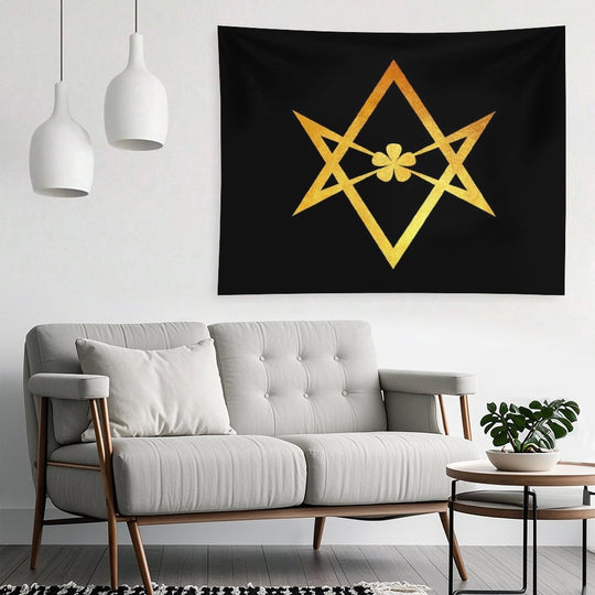 Thelemic Unicursal Hexagram Tapestry