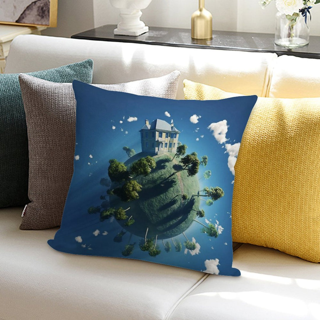 Live On Soft Short Plush Fabric Throw Pillow