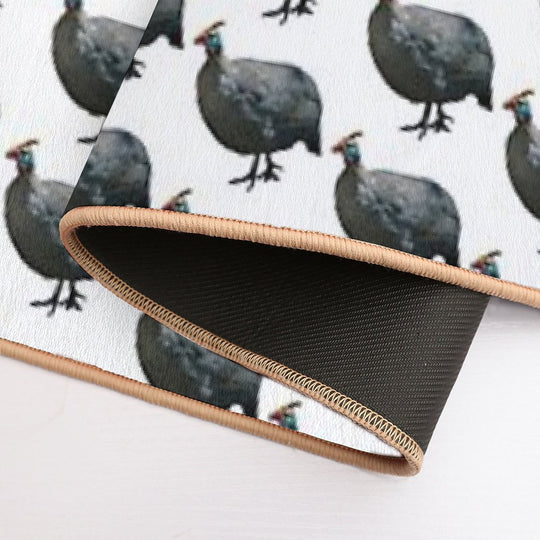 Helmeted Guinea Fowl  Odorless Bath Mat