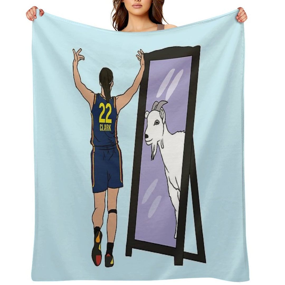 Caitlin Clark Mirror GOAT (Indiana) Premium Throw Blanket