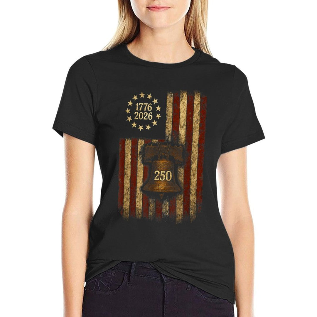 Betsy Ross Liberty Bell July 4th 250th Birthday  Relaxed-fit T-Shirt