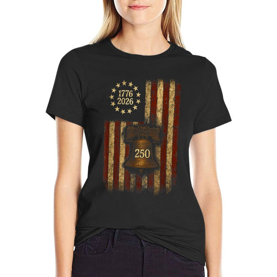 Betsy Ross Liberty Bell July 4th 250th Birthday  Relaxed-fit T-Shirt