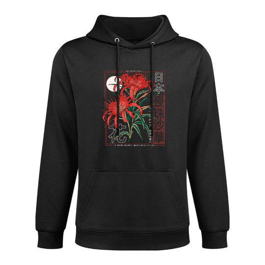Red Spider Lily Flower Japanese Anime Art Otaku Tokyo All-Day Comfort Hoodie